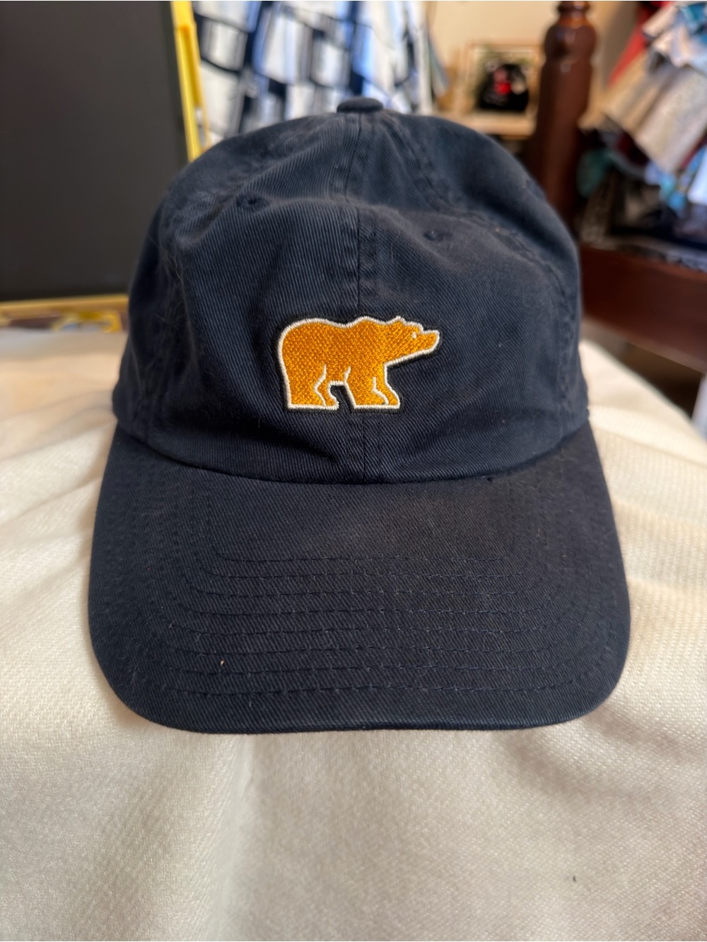 Vintage American Needle Jack Nicklaus Signature Golf Strapback Hat Cap Navy